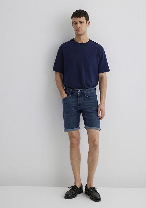 BRIAN Erkek Mavi Denim Şort - M04184