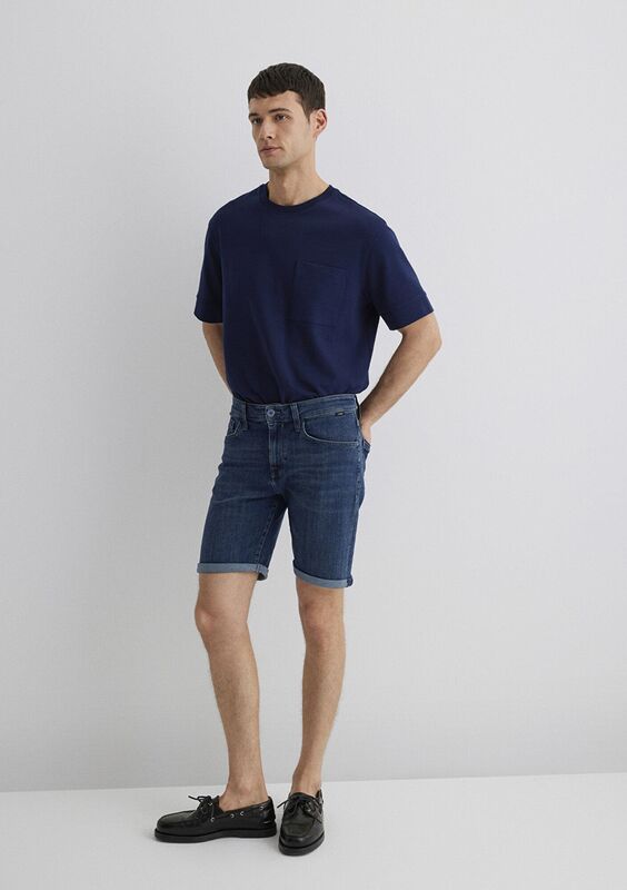 BRIAN Erkek Mavi Denim Şort - M04184