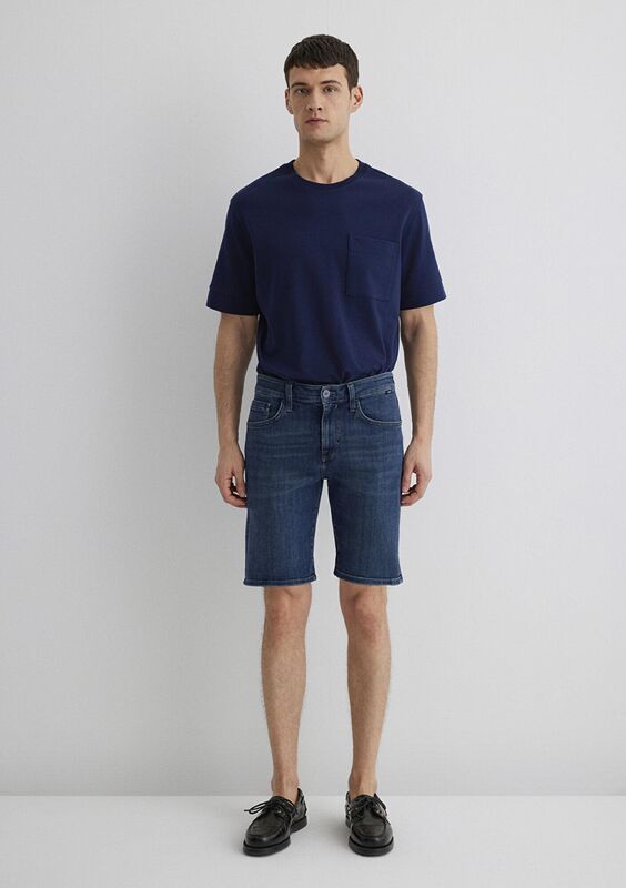 BRIAN Erkek Mavi Denim Şort - M04184