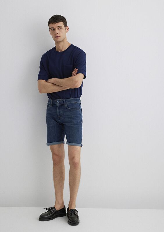 BRIAN Erkek Mavi Denim Şort - M04184