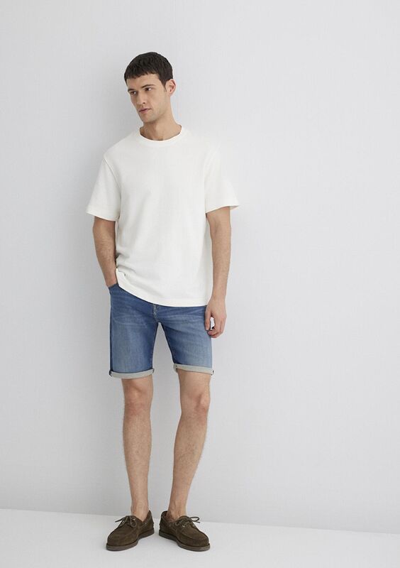 BRIAN Erkek Mavi Denim Şort - M04184