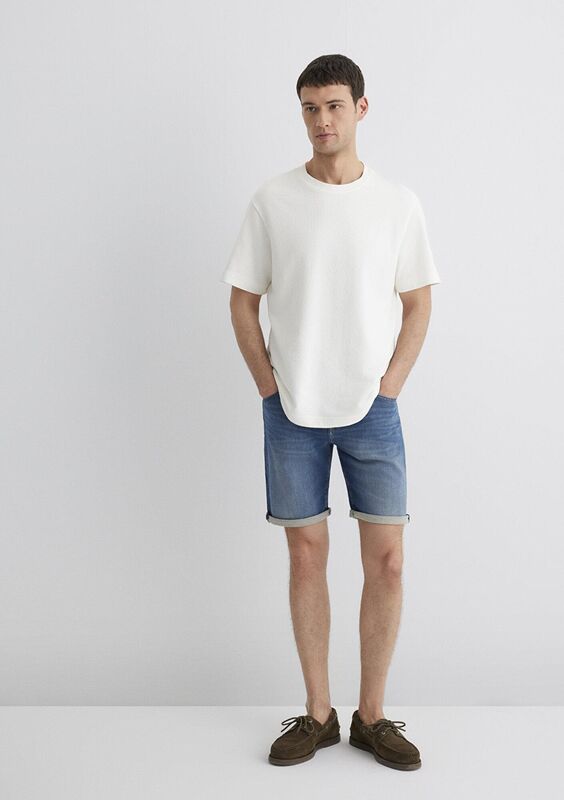 BRIAN Erkek Mavi Denim Şort - M04184