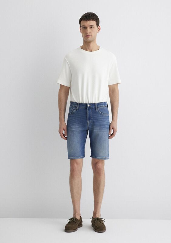 BRIAN Erkek Mavi Denim Şort - M04184