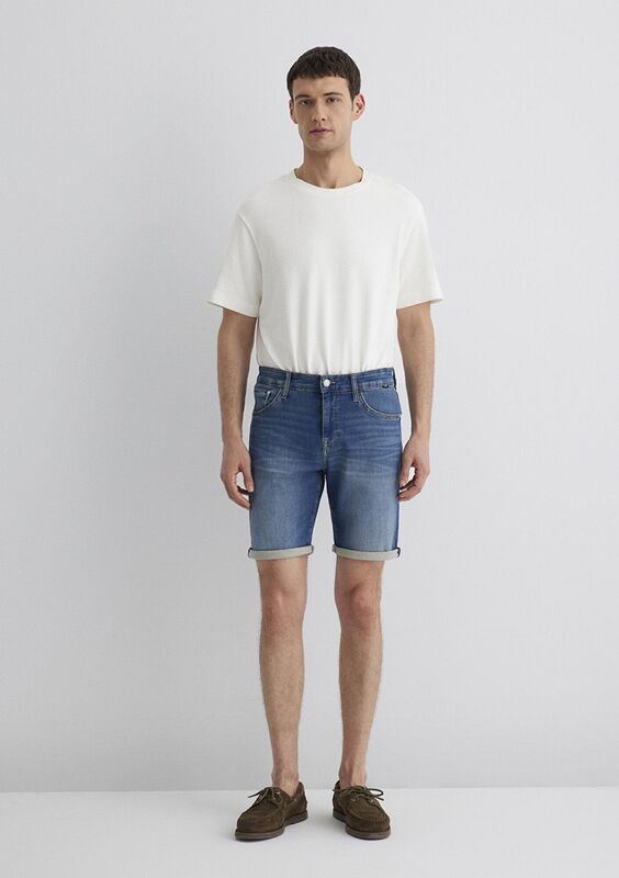 BRIAN Erkek Mavi Denim Şort - M04184
