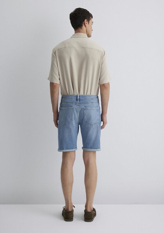 BRIAN Erkek Mavi Denim Şort - M04184