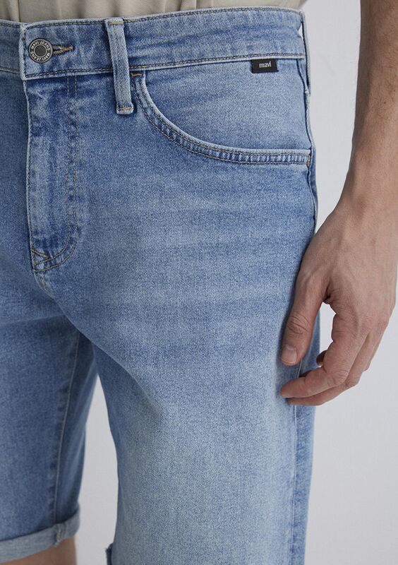 BRIAN Erkek Mavi Denim Şort - M04184