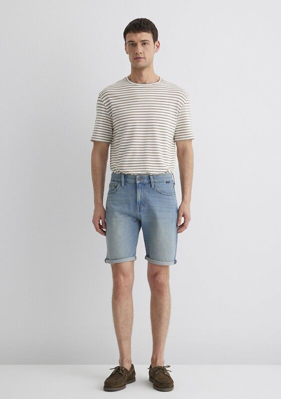 BRIAN Erkek Mid Vintage Comfort Denim Şort - M04184