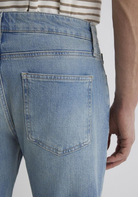 BRIAN Erkek Mid Vintage Comfort Denim Şort - M04184