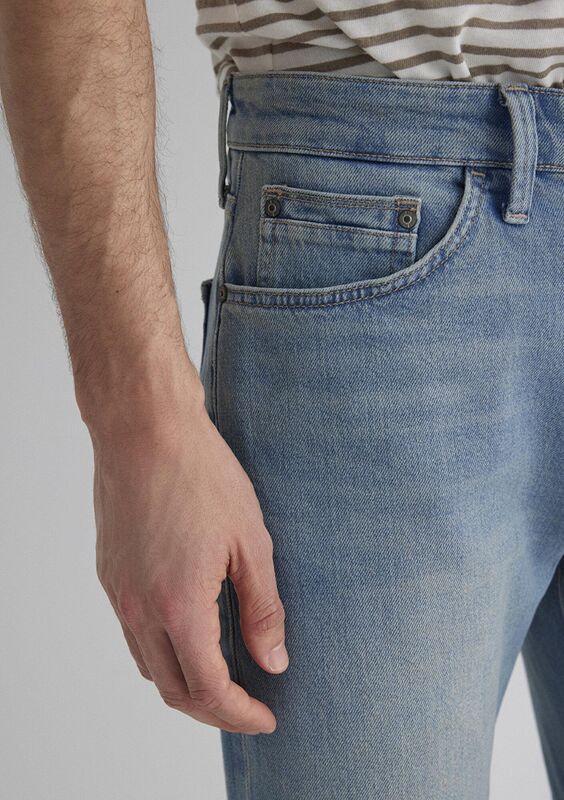 BRIAN Erkek Mid Vintage Comfort Denim Şort - M04184