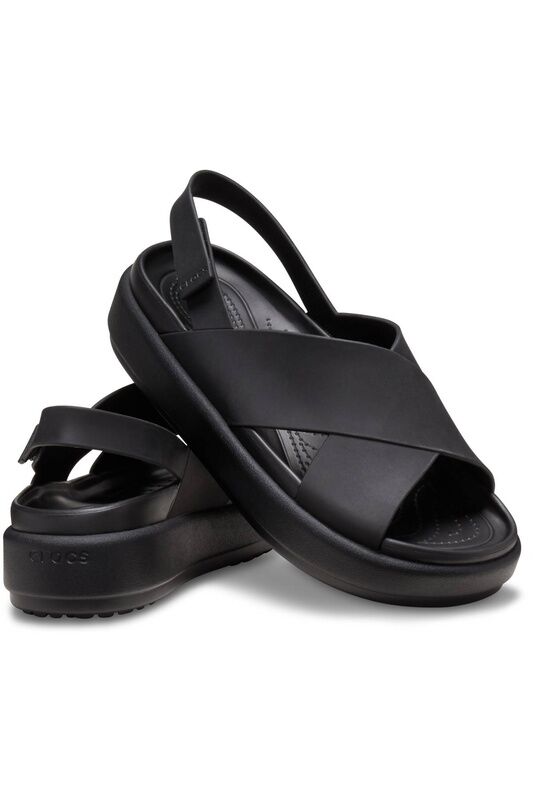 Brooklyn Luxe Cross Strap Kadın Siyah Terlik - 209407