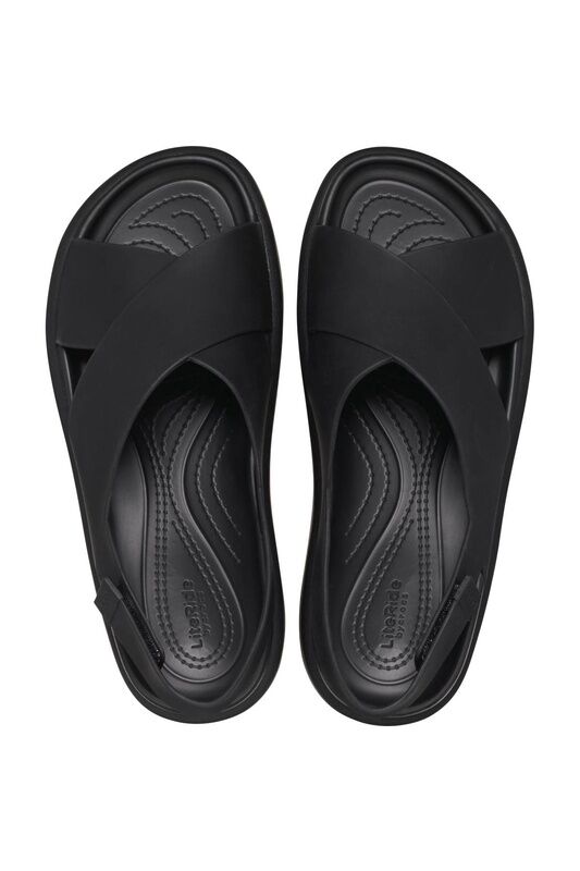 Brooklyn Luxe Cross Strap Kadın Siyah Terlik - 209407