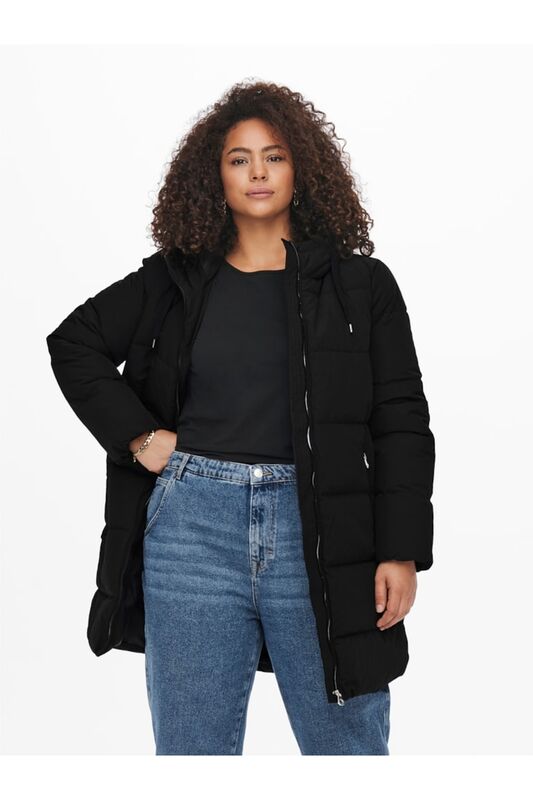 Cardolly Long Puffer Coat Cc Otw Kadın Siyah Kaban - 15233009