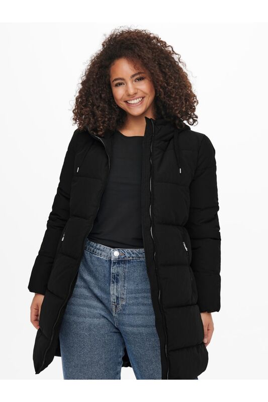 Cardolly Long Puffer Coat Cc Otw Kadın Siyah Kaban - 15233009