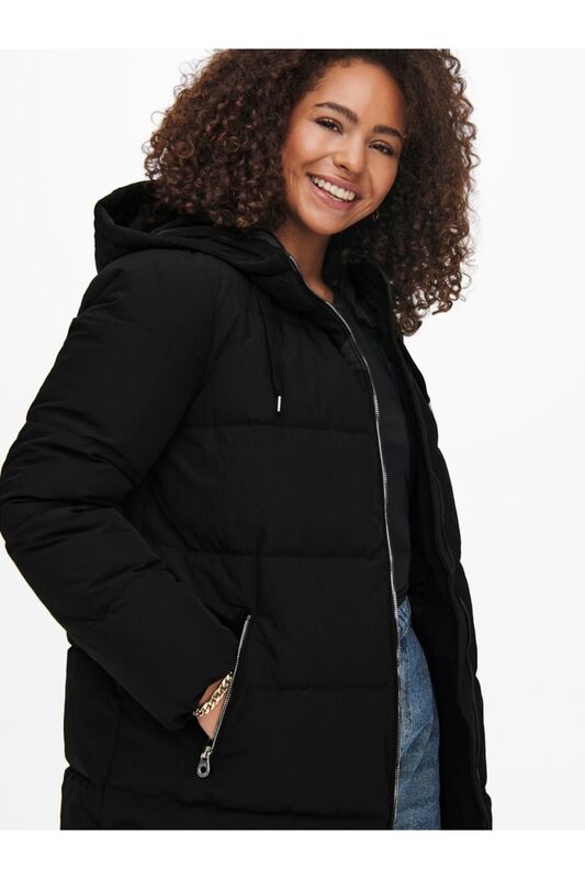 Cardolly Long Puffer Coat Cc Otw Kadın Siyah Kaban - 15233009