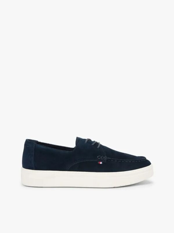 Tommy Hilfiger - CASUAL SUEDE STITCH TOE HYBRID Erkek Mavi Günlük Ayakkabı - FM0FM05707
