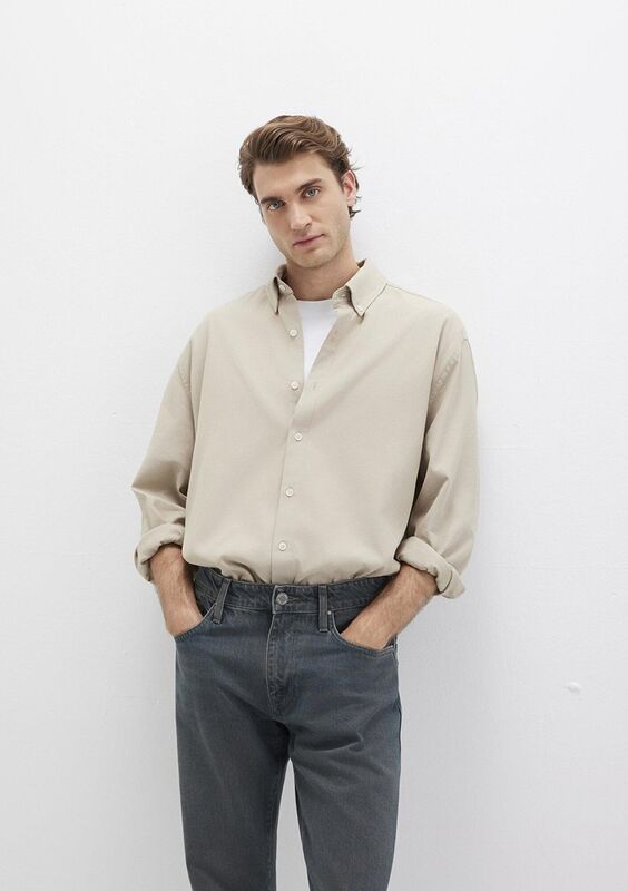 Mavi - CEPLİ GÖMLEK Erkek Gri Gömlek - M0211751