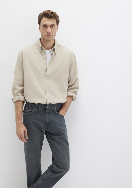 CEPLİ GÖMLEK Erkek Gri Gömlek - M0211751