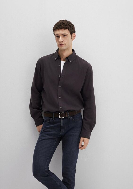 CEPLİ GÖMLEK Erkek Kahverengi Gömlek - M0211751