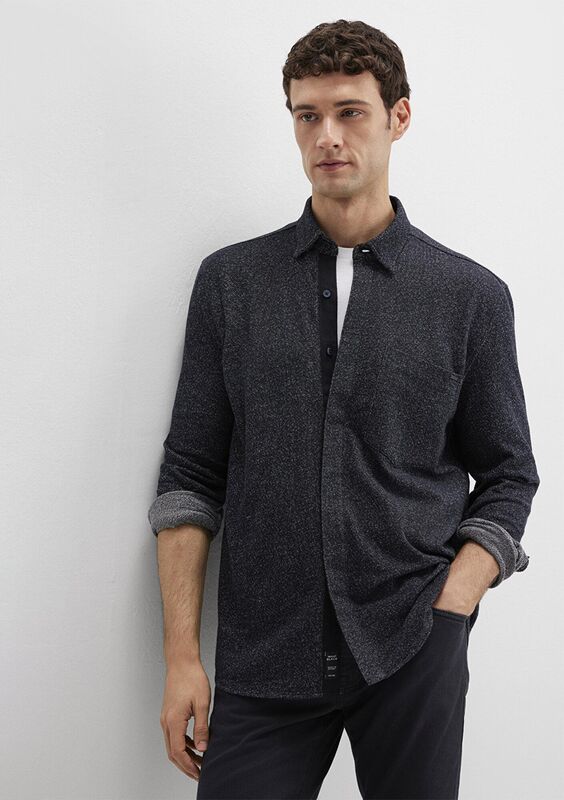 CEPLİ GÖMLEK Erkek Koyu Mavi Gömlek - M0211764