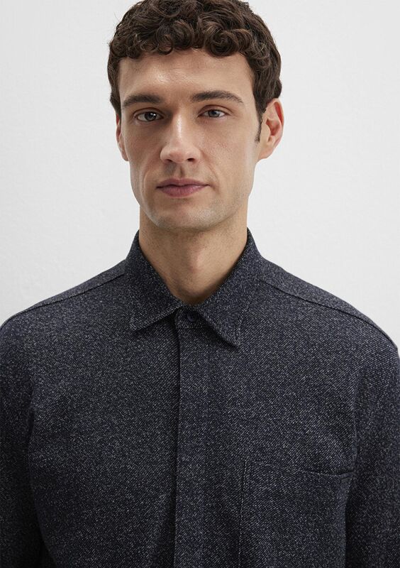 CEPLİ GÖMLEK Erkek Koyu Mavi Gömlek - M0211764