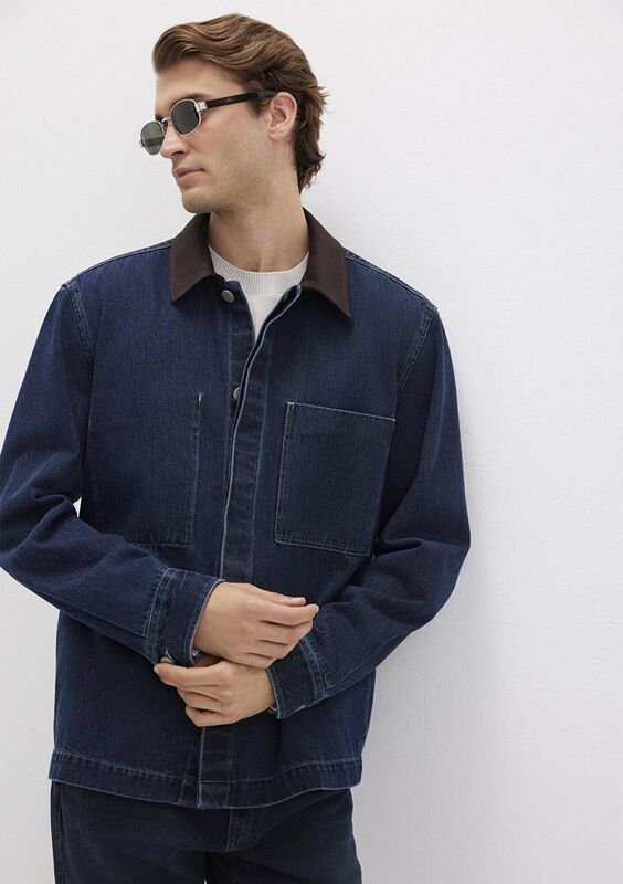 CEPLİ GÖMLEK Erkek Mavi Gömlek - M0211753