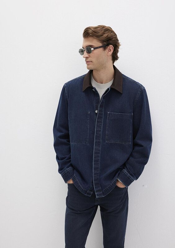 CEPLİ GÖMLEK Erkek Mavi Gömlek - M0211753