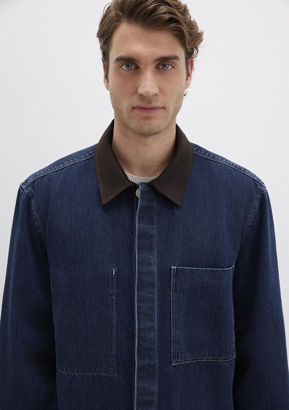 CEPLİ GÖMLEK Erkek Mavi Gömlek - M0211753