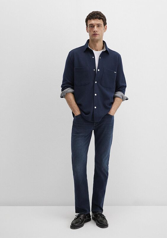 CEPLİ GÖMLEK Erkek Mavi Gömlek - M0211771