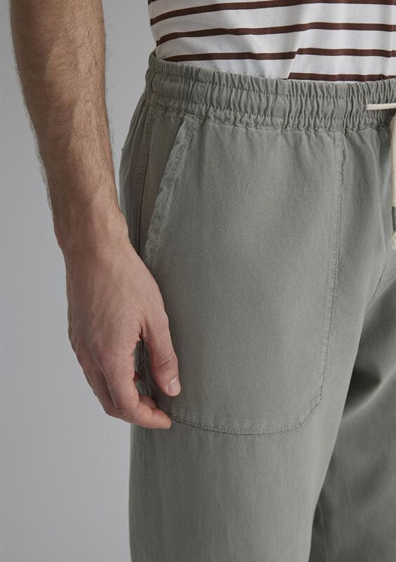 CEPLİ PANTOLON Erkek Yeşil Pantolon - M0010156