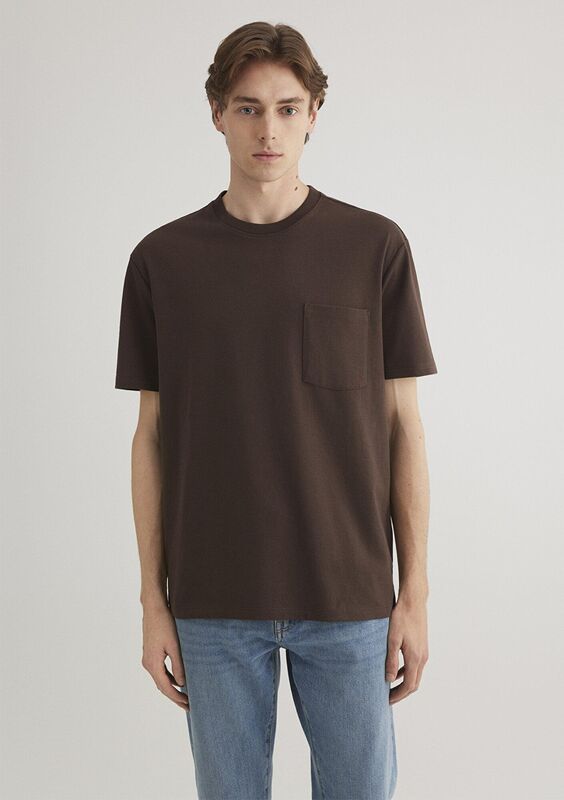 CEPLİ TİŞÖRT Erkek Hot Fudge Basic T-Shirt - M066248