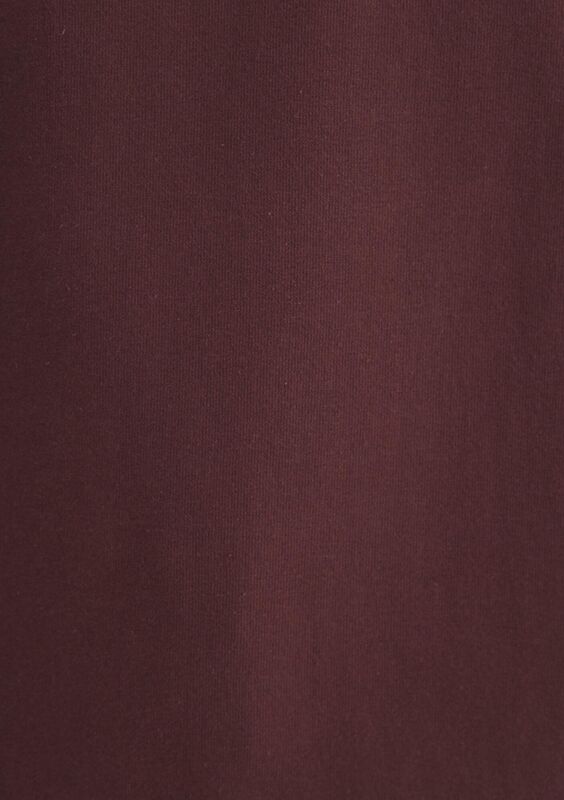 CEPLİ TİŞÖRT Erkek Red Mahogany Basic T-Shirt - M066248