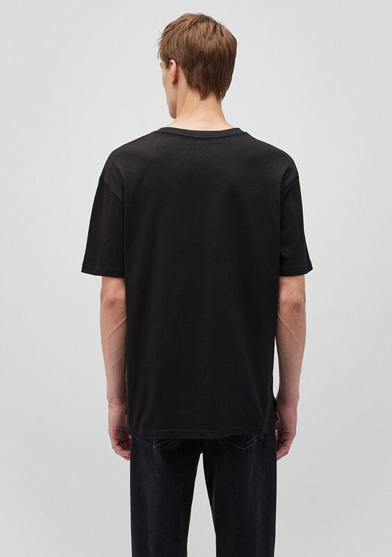 CEPLİ TİŞÖRT Erkek Siyah T-Shirt - M066248