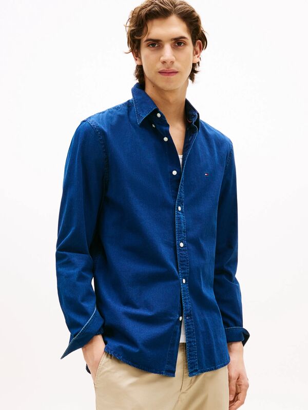 CHAMBRAY RF SHIRT Erkek Mavi Gömlek - MW0MW38134