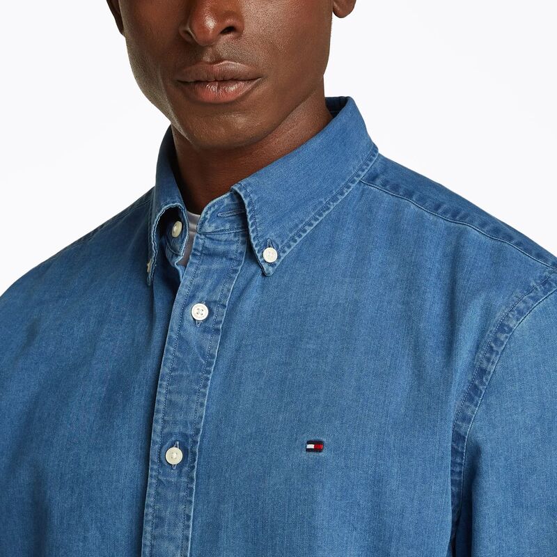 CHAMBRAY RF SHIRT Erkek Mavi Gömlek - MW0MW38134