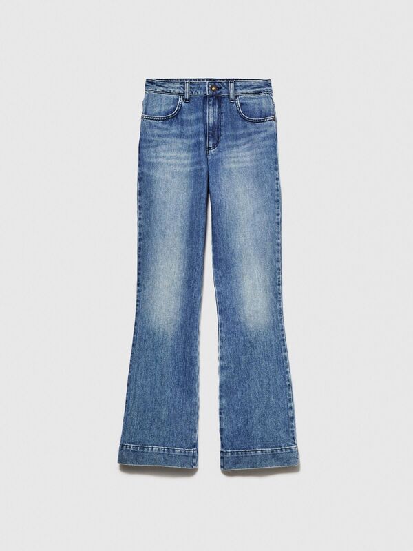Channes Flared Fit Denim Pantolon Kadın Renkli Pantolon - 323A4WTCLE02I