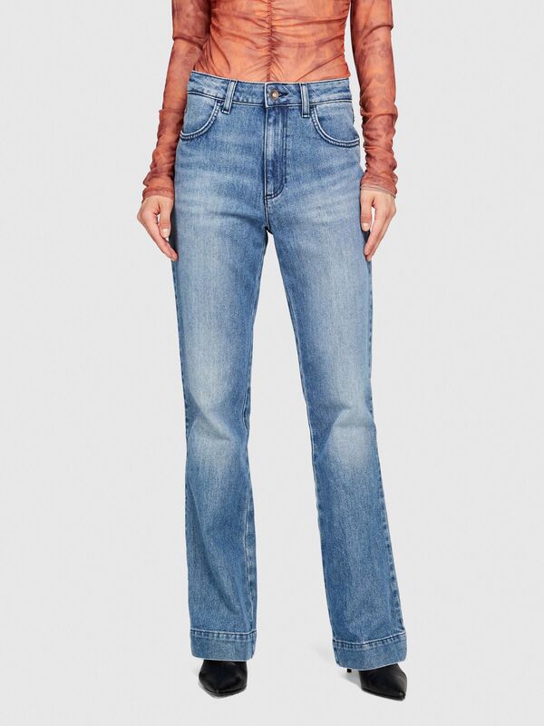 Channes Flared Fit Denim Pantolon Kadın Renkli Pantolon - 323A4WTCLE02I