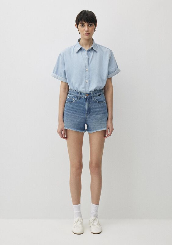 CHERRY Kadın Mavi Denim Şort - M1410022