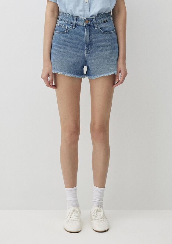 CHERRY Kadın Mavi Denim Şort - M1410022