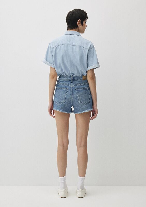 CHERRY Kadın Mavi Denim Şort - M1410022