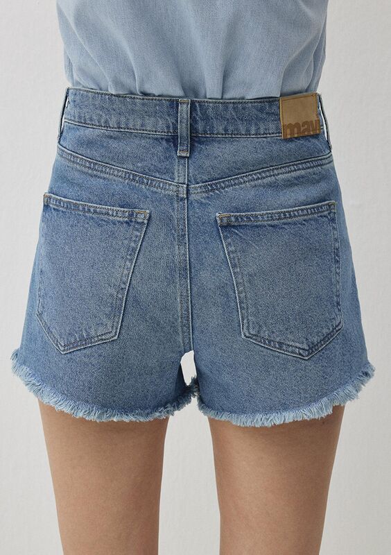 CHERRY Kadın Mavi Denim Şort - M1410022