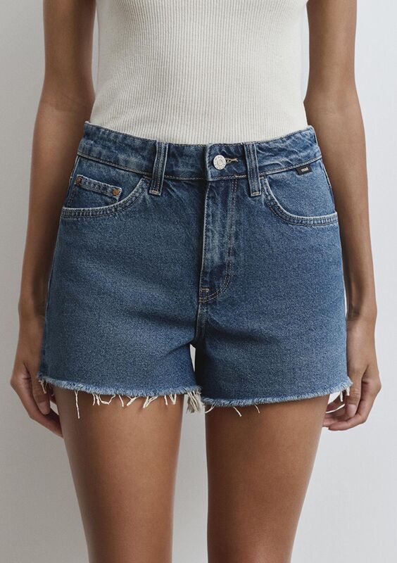 CHERRY Kadın Mavi Denim Şort - M1410022