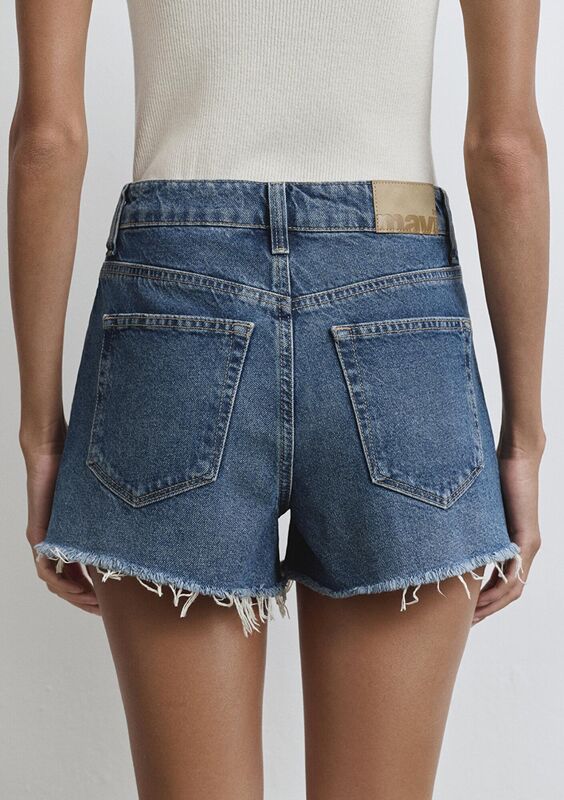 CHERRY Kadın Mavi Denim Şort - M1410022