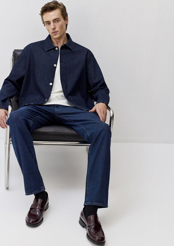 Mavi - ÇİFT CEP GÖMLEK Erkek Mavi Gömlek - M0211651