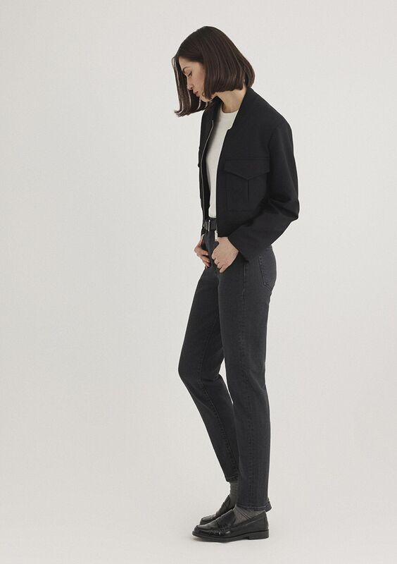 CINDY Kadın Gri Denim Pantolon - M100277