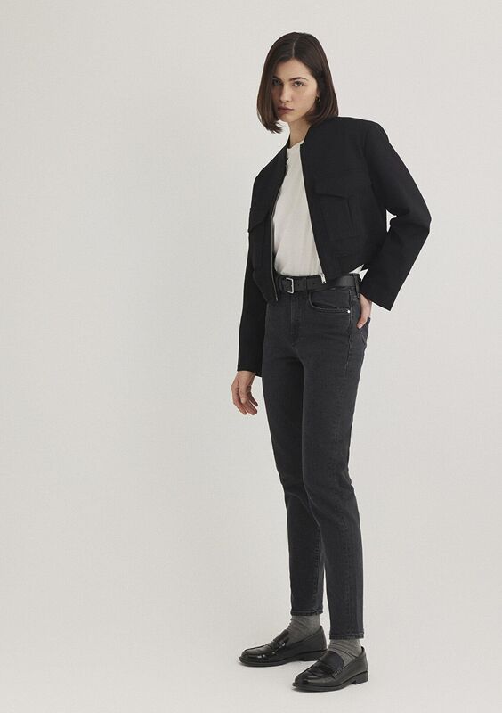 CINDY Kadın Gri Denim Pantolon - M100277