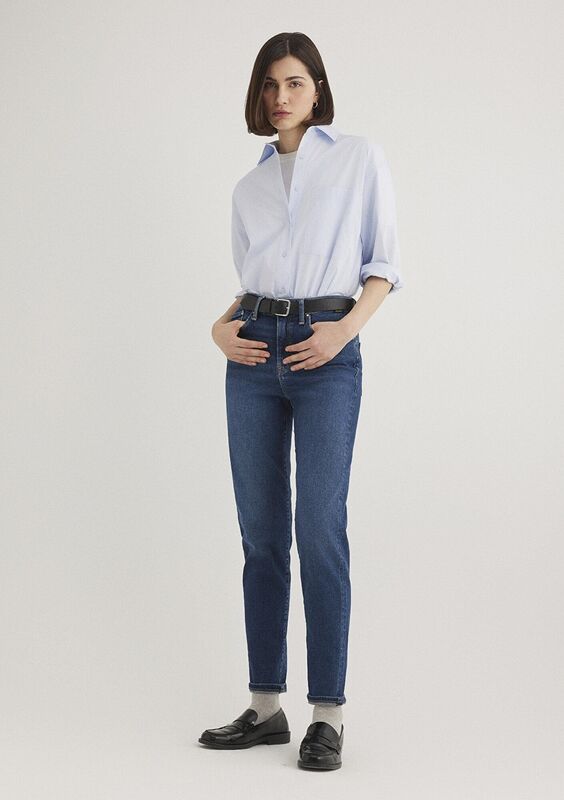 CINDY Kadın Lacivert Denim Pantolon - M100277