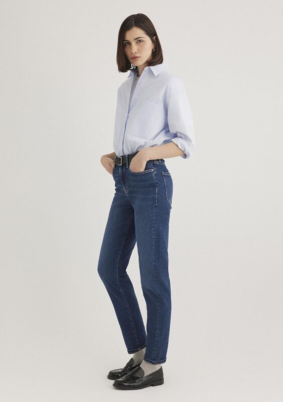 CINDY Kadın Lacivert Denim Pantolon - M100277