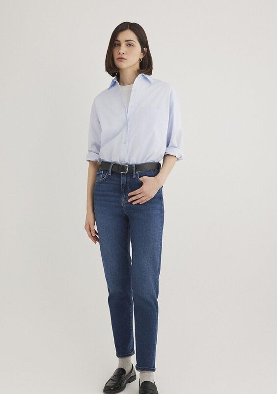 CINDY Kadın Lacivert Denim Pantolon - M100277