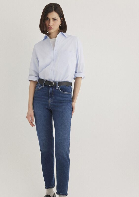 CINDY Kadın Lacivert Denim Pantolon - M100277