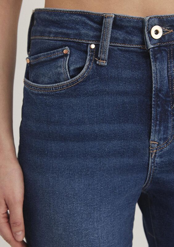 CINDY Kadın Lacivert Denim Pantolon - M100277